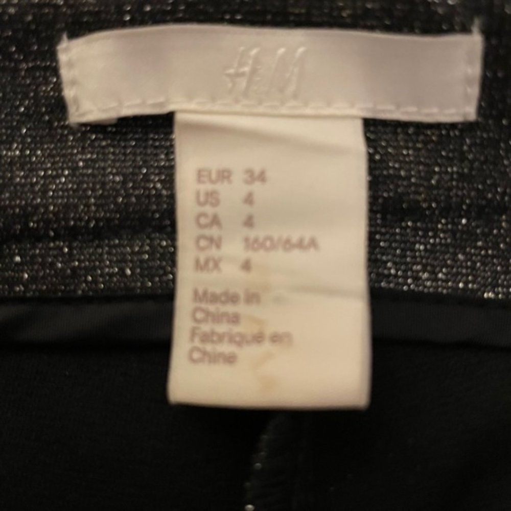H&M Gray/Silver Glittery Pants - Picture 5 of 6